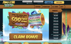 AmazonSlots home page