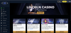 LincolnCasino home page