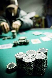 Poker table bluff