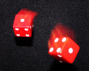 2 red dice
