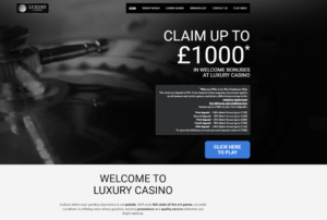LuxuryCasino.co.uk website