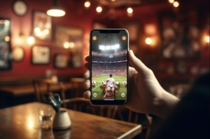 sports betting app on mobile phone