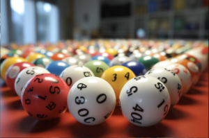 batch of lottery balls 