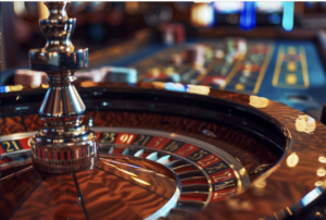 Close up of roulette table 