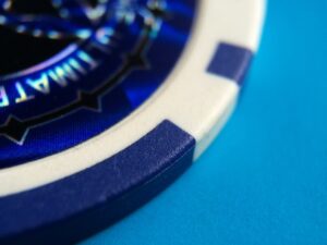 Poker chip close up